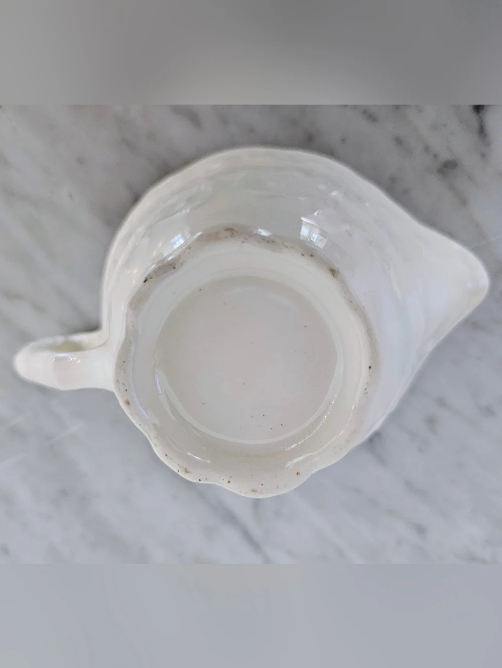 Steubenville Rose Point‎ Creamer White Ironstone Vintage Pottery